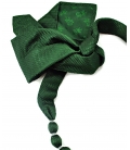 Attacchi d'arte, Collana cravatta in stoffa verde