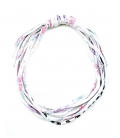 Attacchi d'arte, Collana cravatta in T-shirt bianca riciclata