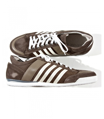 Cesare Paciotti, Sneakers marroni con bande laterali