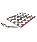 Attacchi d'Arte, pochette con manico cerniera viola