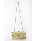 PINKO, pochette in pelle con borchie