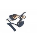 Elisabetta Franchi, Sandalo camoscio blu notte
