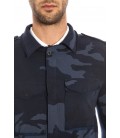Daniele Alessandrini, soprabito in cotone stampa camouflage