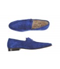 Daniele Alessandrini, mocassino in pelle scamosciata col.Blu