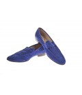 Daniele Alessandrini, mocassino in pelle scamosciata col.Blu