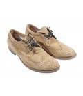 Daniele Alessandrini, scarpa stringata modello francesina in pelle scamosciata