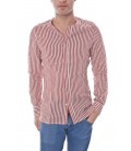 Daniele Alessandrini, camicia a righe col.Rosso