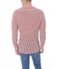 Daniele Alessandrini, camicia a righe col.Rosso