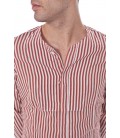Daniele Alessandrini, camicia a righe col.Rosso