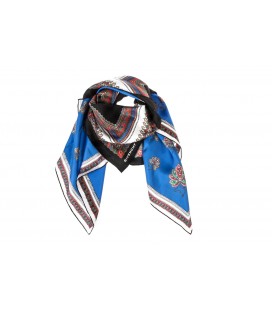 Givenchy, foulard stampato col. Blu nero