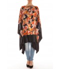 Givenchy, mantella in seta stampa floreale