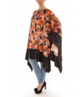 Givenchy, mantella in seta stampa floreale