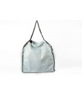 Stella McCartney, borsa FALABELLA tre catene Bianco
