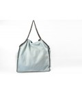 Stella McCartney, borsa FALABELLA tre catene Bianco