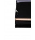 Jimmy Choo, clutch in nappa nero lucido