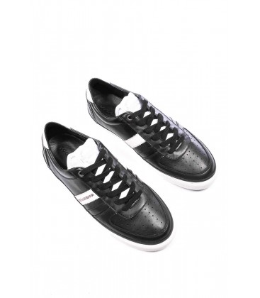 Dolce&Gabbana, sneakers basse in pelle col.nero e bianco