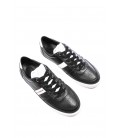 Dolce&Gabbana, sneakers basse in pelle col.nero e bianco