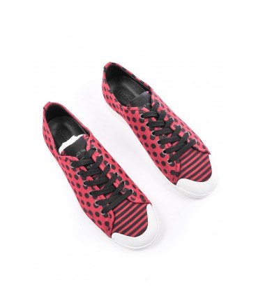 Dolce&Gabbana, sneakers basse col.bordeaux stampa