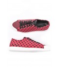 Dolce&Gabbana, sneakers basse col.bordeaux stampa