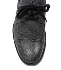 Dolce&Gabbana, scarpa stringata col.nero in pelle effetto consumato