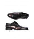 Dolce&Gabbana, scarpa stringata in pelle marrone effetto consumato