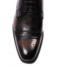 Dolce&Gabbana, scarpa stringata in pelle marrone effetto consumato