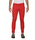 40Weft, pantalone a tubo col.Rosso