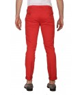 40Weft, pantalone a tubo col.Rosso