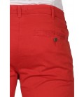 40Weft, pantalone a tubo col.Rosso