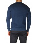 40Weft, maglia felpa col.denim scuro