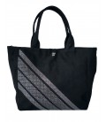 Pinko borsa donna canvas e paillettes color nero