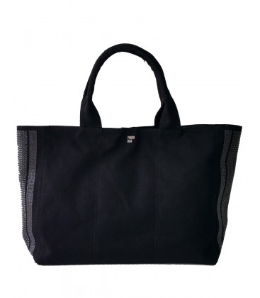 Pinko borsa donna canvas con paillettes color blu
