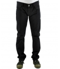 Double Black, jeans nero con scritta ed applicazioni