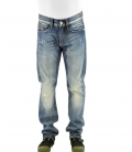 Double Black, jeans blu lavato con tasche