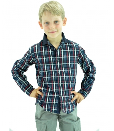 Frankie Morello Camicia bimbo scozzese