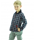 Frankie Morello Camicia bimbo scozzese