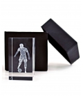 Calciatore 3D in cristallo, Crystal Impressions