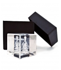Albero Natalizio 3D in cristallo, Crystal Impressions