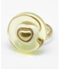 Thun, anello con cuore bianco
